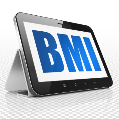 Tıp kavramı: BMI ekranda Tablet bilgisayarınızla