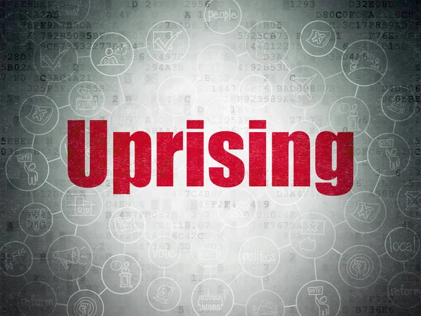 Politics concept: Uprising on Digital Paper background — Stock Photo, Image