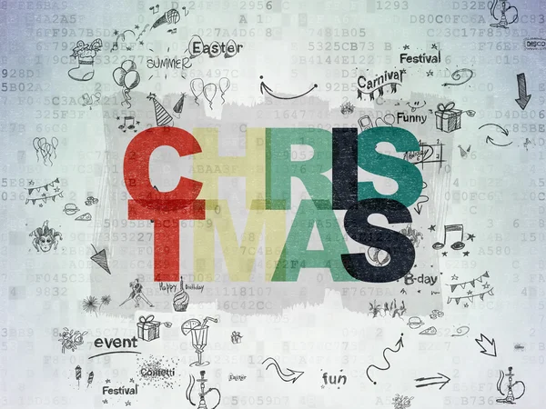 Entertainment, concept: Christmas on Digital Paper background — Stok fotoğraf