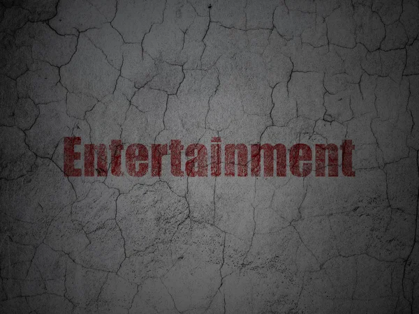 Entertainment, concept: Entertainment on grunge wall background — Stok fotoğraf