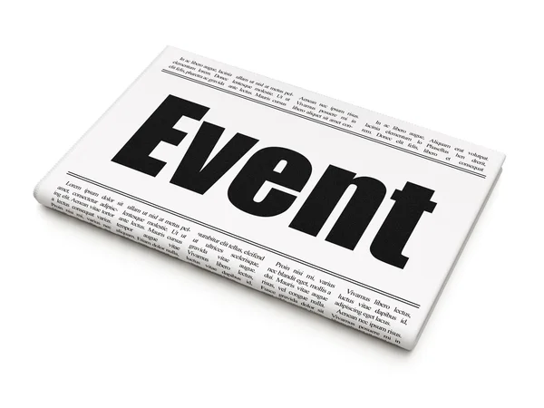 Holiday concept: newspaper headline Event — Stockfoto