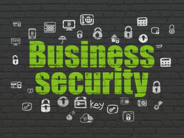 Güvenlik kavramı: duvar arka plan iş güvenliği