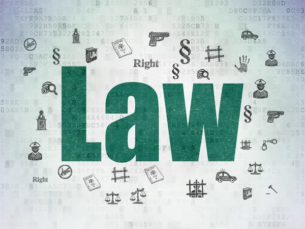 法の概念: デジタル紙の背景に関する法律 — ストック写真