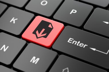 Web geliştirme kavramı: bilgisayar klavye arka plan üzerinde Download