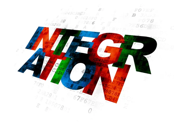 Finance concept: Integration on Digital background — Stock Photo, Image