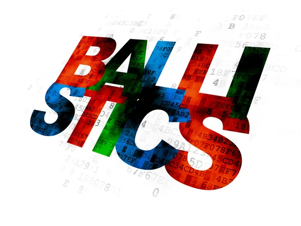 Science concept: Ballistics on Digital background — Zdjęcie stockowe