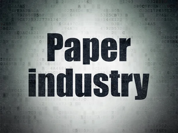 Manufacuring concept: Paper Industry on Digital Paper background — Stockfoto