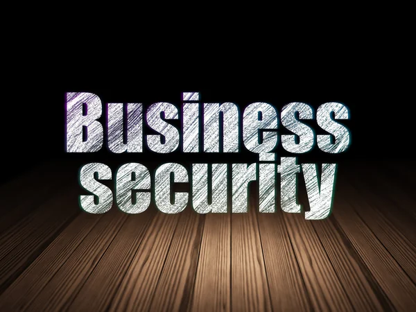 Conceito de segurança: Business Security no quarto escuro grunge — Fotografia de Stock