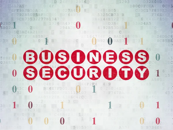 Sicherheitskonzept: Geschäftssicherheit auf digitalem Papier — Stockfoto