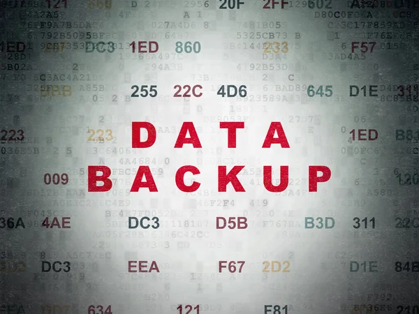 Conceito de informação: Backup de dados em fundo de papel digital — Fotografia de Stock