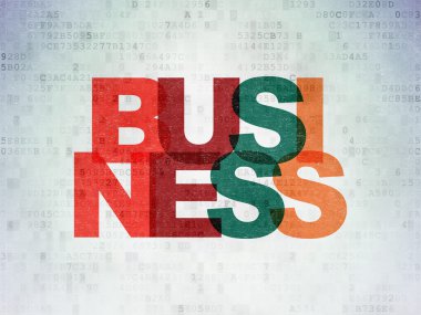 Ekonomi kavramı: dijital kağıt arka plan üzerinde iş