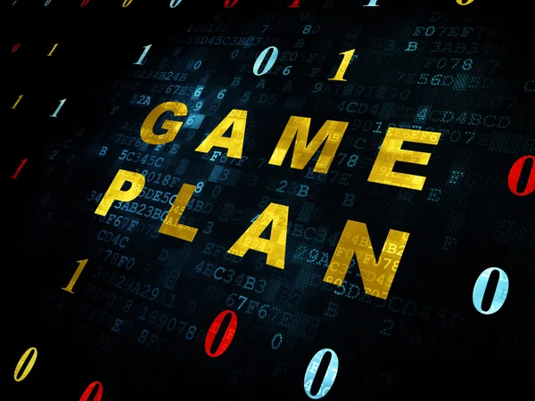 Finance concept: Game Plan on Digital background — Stock Photo, Image