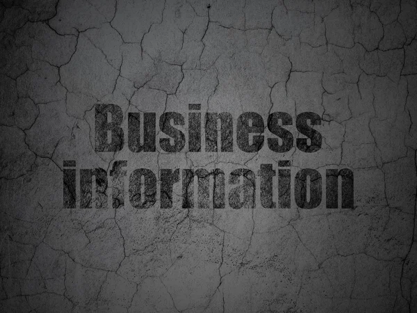 Koncepcja Biznesowa: informacje biznesowe na ścianie tło grunge — Zdjęcie stockowe