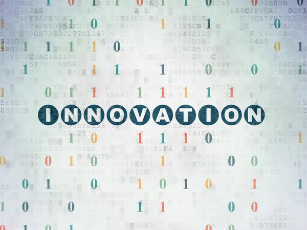 Concept de financement : Innovation sur papier numérique — Photo