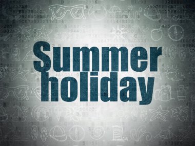 Tourism concept: Summer Holiday on Digital Paper background