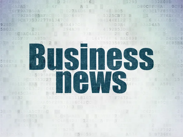 News concept: Business News on Digital Paper background — Zdjęcie stockowe