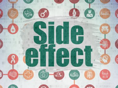 Medicine concept: Side Effect on Digital Paper background
