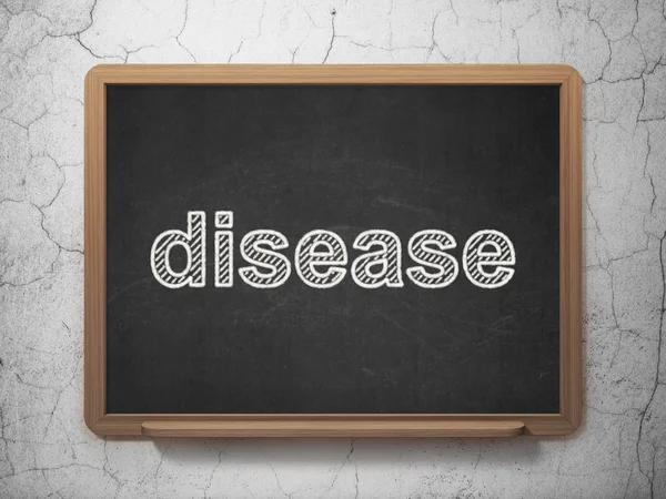 Medicine concept: Disease on chalkboard background — Zdjęcie stockowe