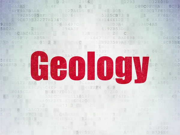 Koncepce vědy: geologie na digitální papír na pozadí — Stock fotografie