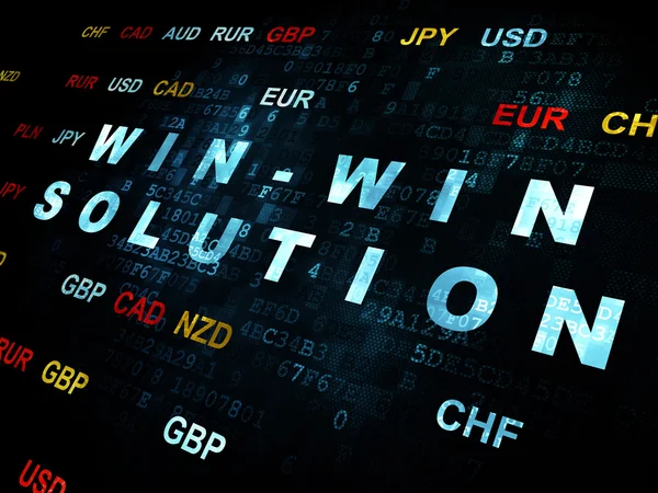 Business concept: Win-win Solution on Digital background — Stock Photo, Image
