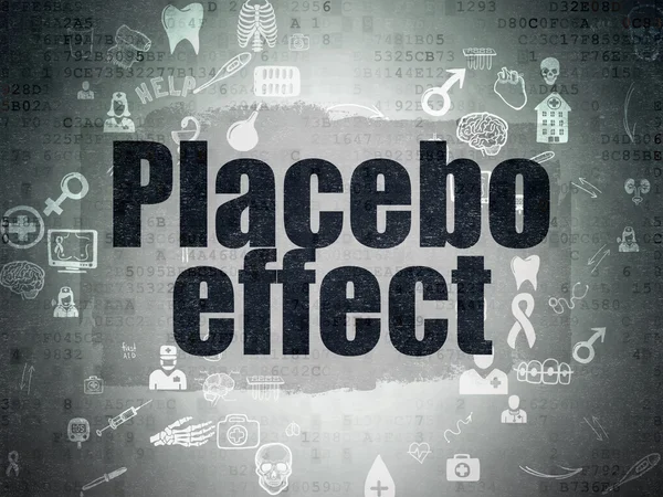 Health concept: Placebo Effect on Digital Paper background — ストック写真