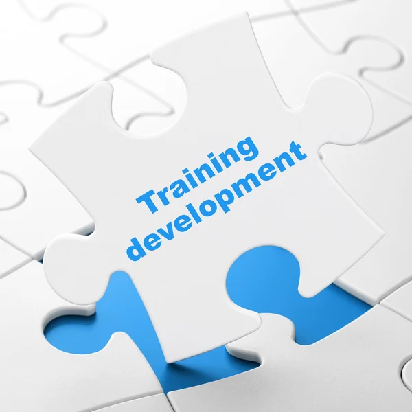 Education concept: Training Development on puzzle background — Stock Photo, Image