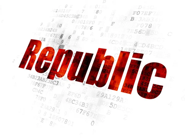 Politics concept: Republic on Digital background — Stockfoto
