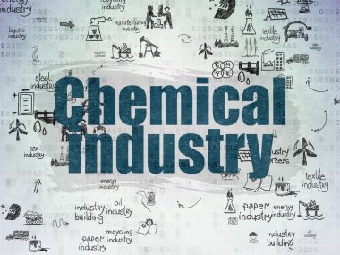 Industry concept: Chemical Industry on Digital Paper background