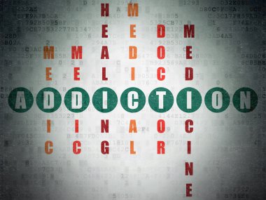 Tıp kavramı: bağımlılık bulmaca bulmaca