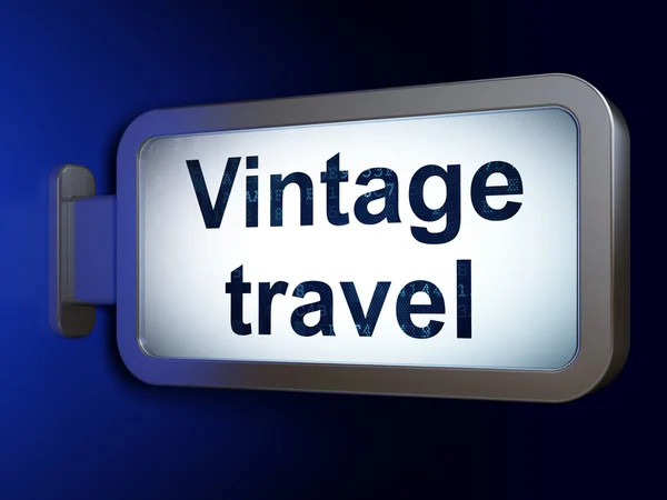 Vacation concept: Vintage Travel on billboard background — Φωτογραφία Αρχείου