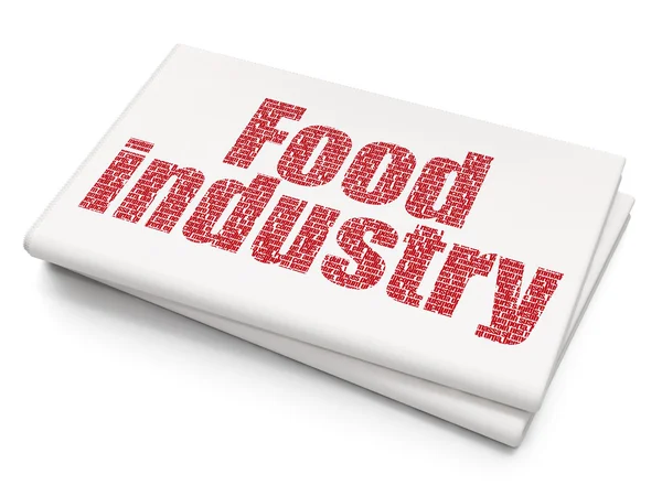 Industry concept: Food Industry on Blank Newspaper background — Stock Fotó