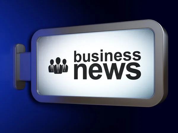 News concept: Business News and Business People on billboard background — Stockfoto