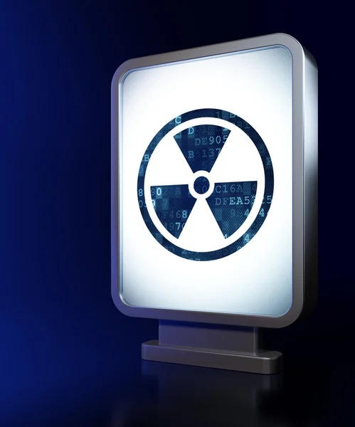 Science concept: Radiation on billboard background — Stockfoto