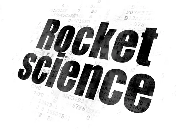 科学概念：数字背景下的火箭科学 — 图库照片