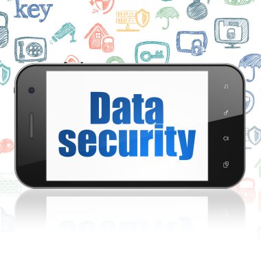 Privacy concept: Smartphone with Data Security on display