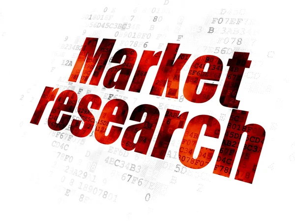 Conceito de publicidade: Market Research on digital background — Fotografia de Stock