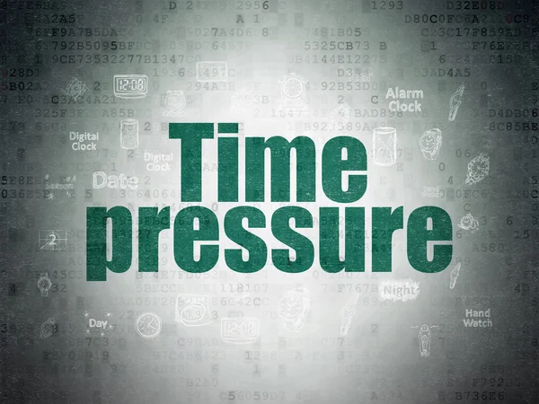 Timeline concept: Time Pressure on Digital Paper background — 图库照片