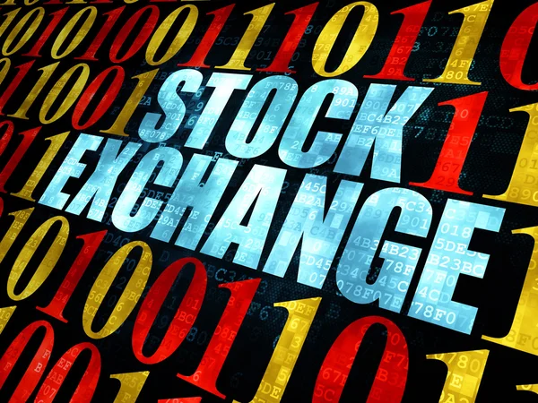 Finance concept: Stock Exchange on Digital background — Stock Photo, Image