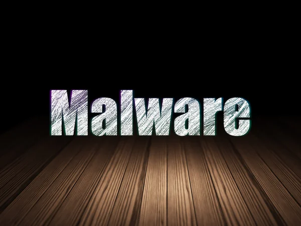 Privacy concept: Malware in grunge dark room — Stockfoto