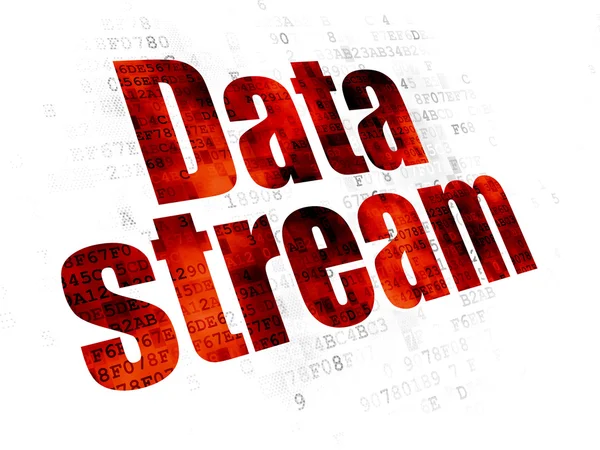 Veri kavramı: veri akışı dijital arka plan üzerinde — Stok fotoğraf