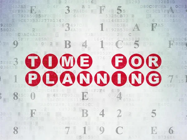 Time concept: Time for Planning on Digital Paper background — Stock fotografie
