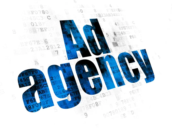 Marketing concept: Ad Agency op digitale achtergrond — Stockfoto