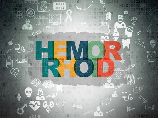 Healthcare concept: Hemorrhoid on Digital Paper background — Stockfoto