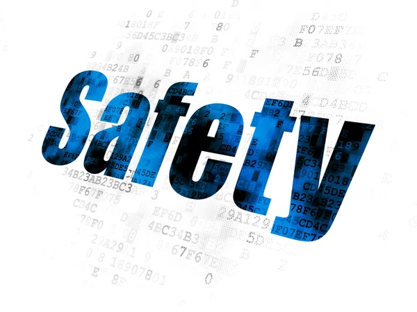 Концепция безопасности: безопасность на цифровом фоне — стоковое фото