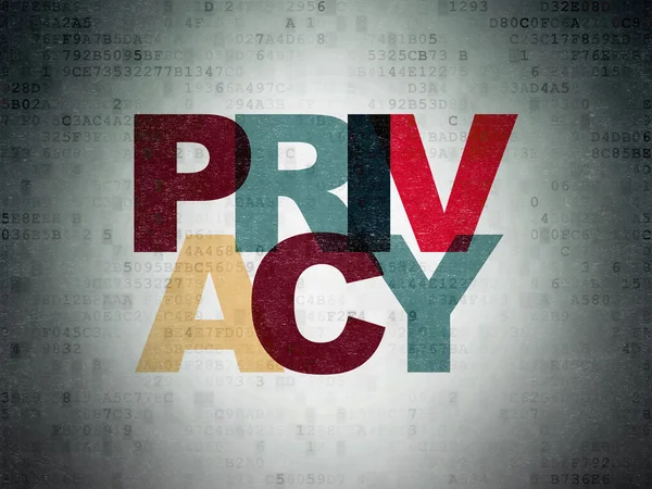 Concetto di privacy: Privacy su sfondo Digital Paper — Foto Stock