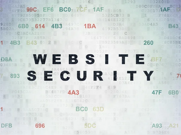 Web development concept: Website Security on Digital Paper background — Stock Photo, Image