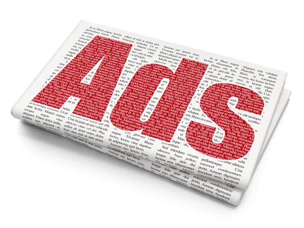 Advertising concept: Ads on Newspaper background — Stock Photo, Image