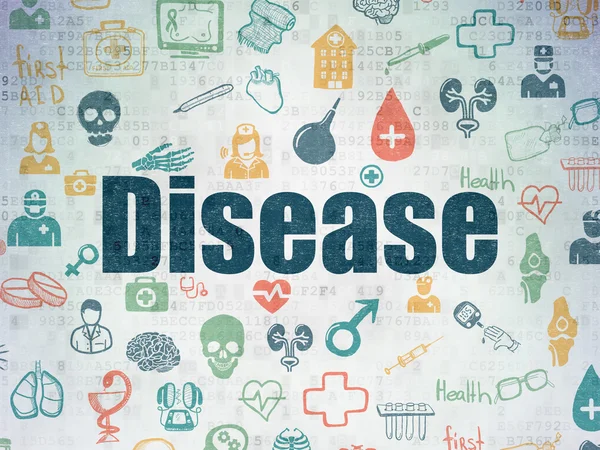 Healthcare concept: Disease on Digital Paper background — Zdjęcie stockowe