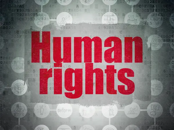 Politics concept: Human Rights on Digital Paper background — Stock fotografie