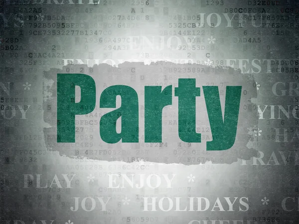 Holiday concept: Party on Digital Paper background — Zdjęcie stockowe